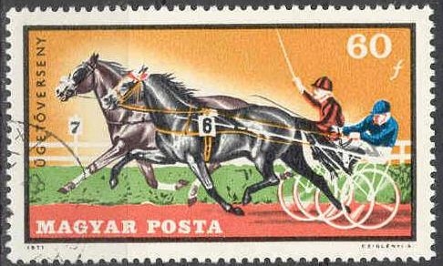 z vendido Hungria 1971 Scott 2098 Sello º Deportes Ecuestres Caballos Trotando Hongrie Magyar Posta Ungarn Hungary Ungheria Hongarije Mi.2704 Yv.2193 